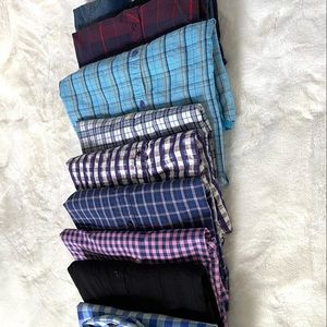 Lot of 9 button down shirts